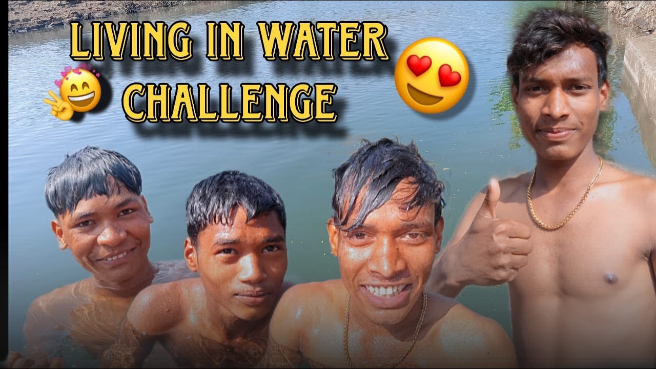 Living in water challenge  😦 🥶 ||