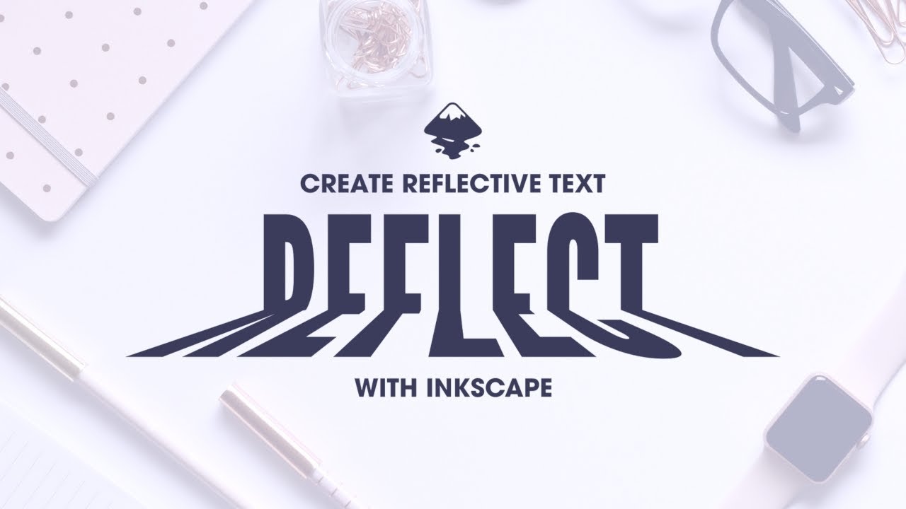 Inkscape Beginner Tutorial: Reflective Text Effect