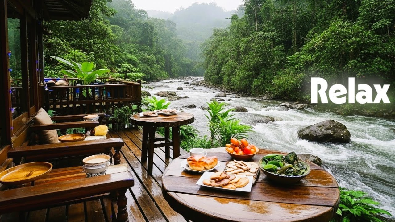 Deep Forest River Retreat 🌧️ Nature Sounds for Relaxation & Stress Relief
