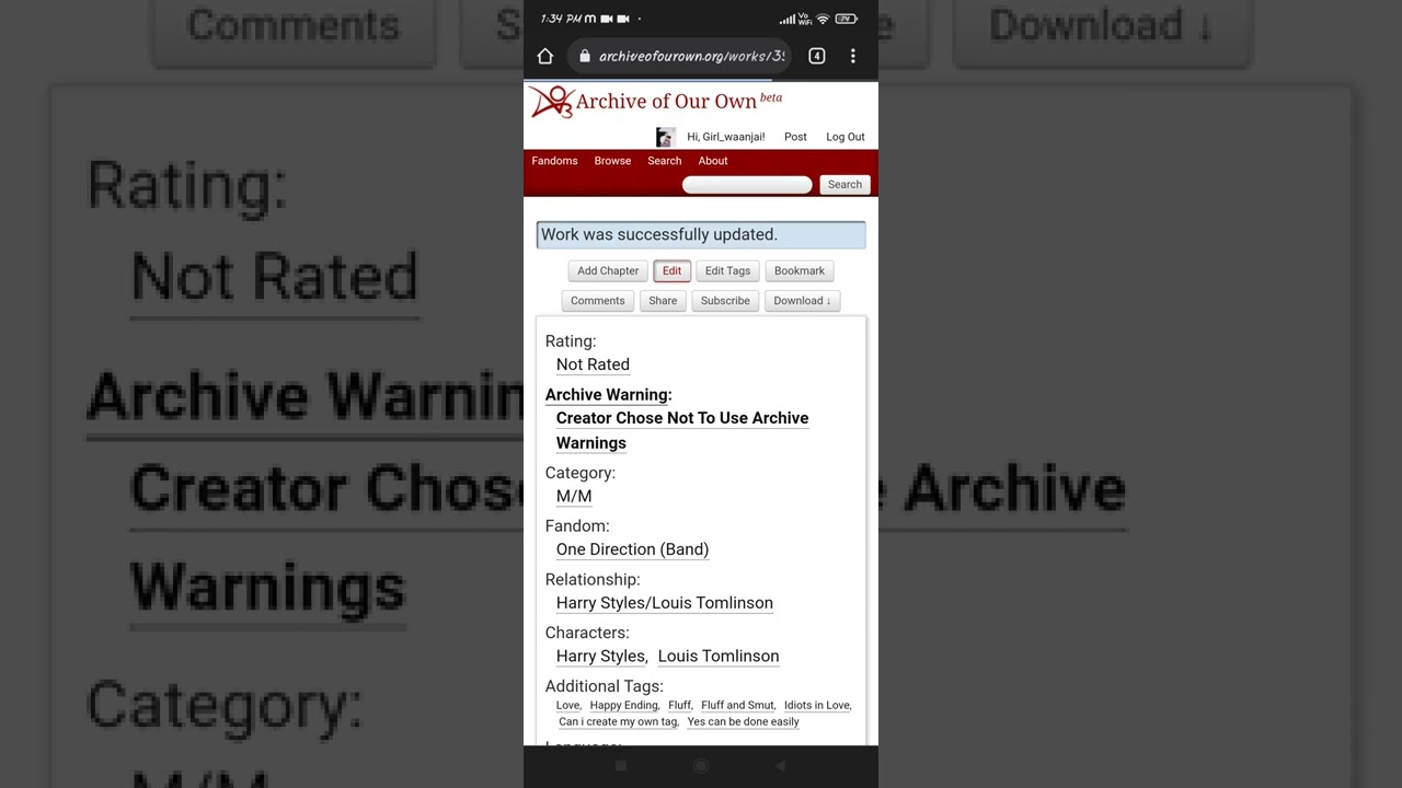 How to create your own random tags on Archive of our own (Ao3)
