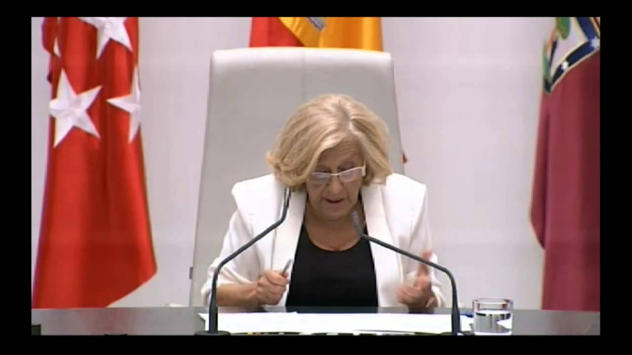 Discurso de Manuela Carmena tras ser proclamada alcaldesa de Madrid.