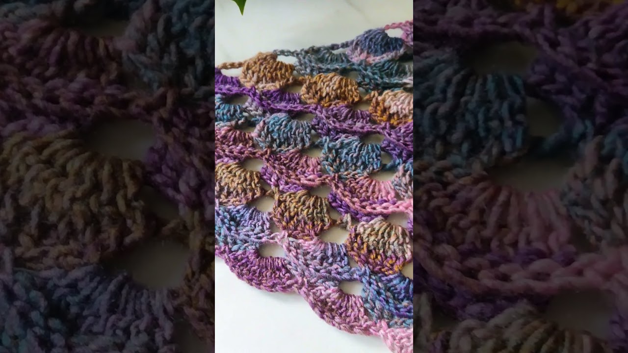 Nuovo tutorial baktus/sciarpa/scialle all'uncinetto! New crochet scarf tutorial!