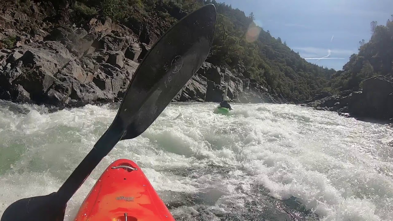 Kayaking Edwards to Purdon's crossings section of the South Fork of the Yuba River in California