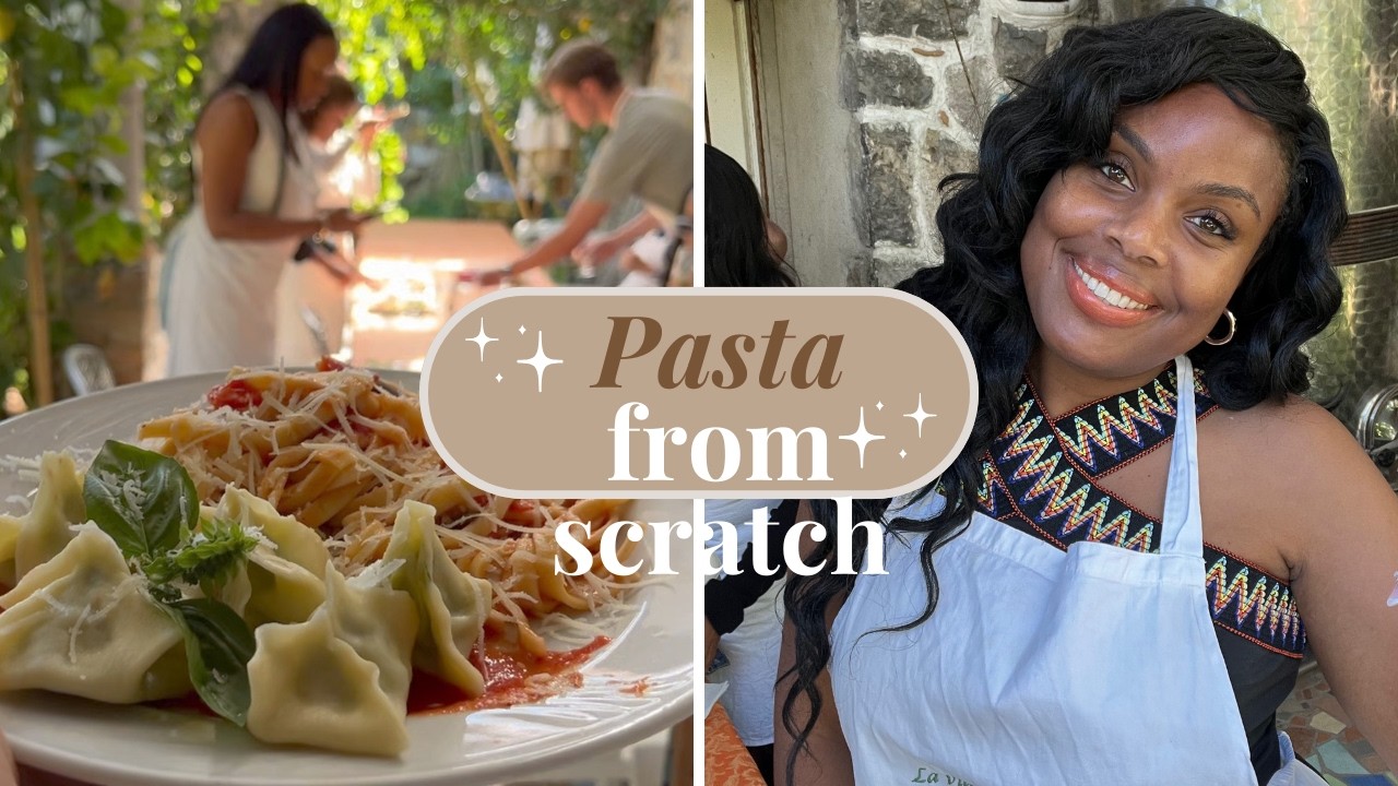 Making Authentic Handmade Pasta IN ITALY! 🇮🇹 || Amalfi Coast Cooking Class