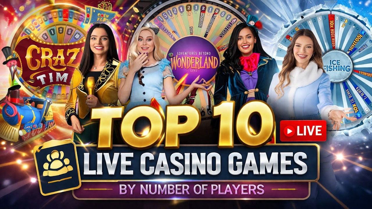 TOP 10 LIVE CASINO GAMES BY NUMBER OF PLAYERS | Ice Fishing Huge Red | Crazy Time 