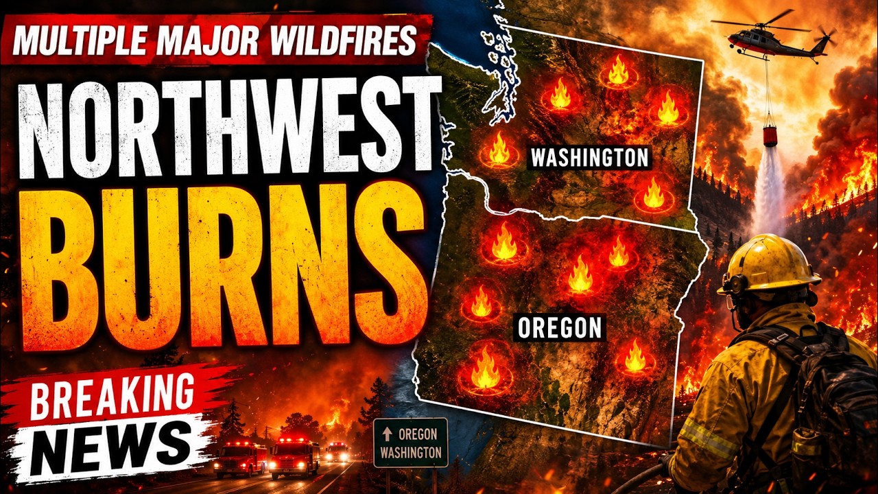 🚨 Pacific Northwest Fire Crisis Intensifies | Oregon & Washington Battle Multiple Major Wildfires