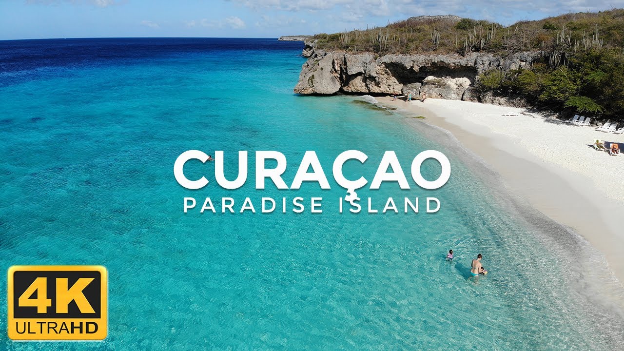 Voando sobre Curaçao (4K UHD) - Música relaxante junto com belas paisagens  - Vídeo 4K Ultra HD