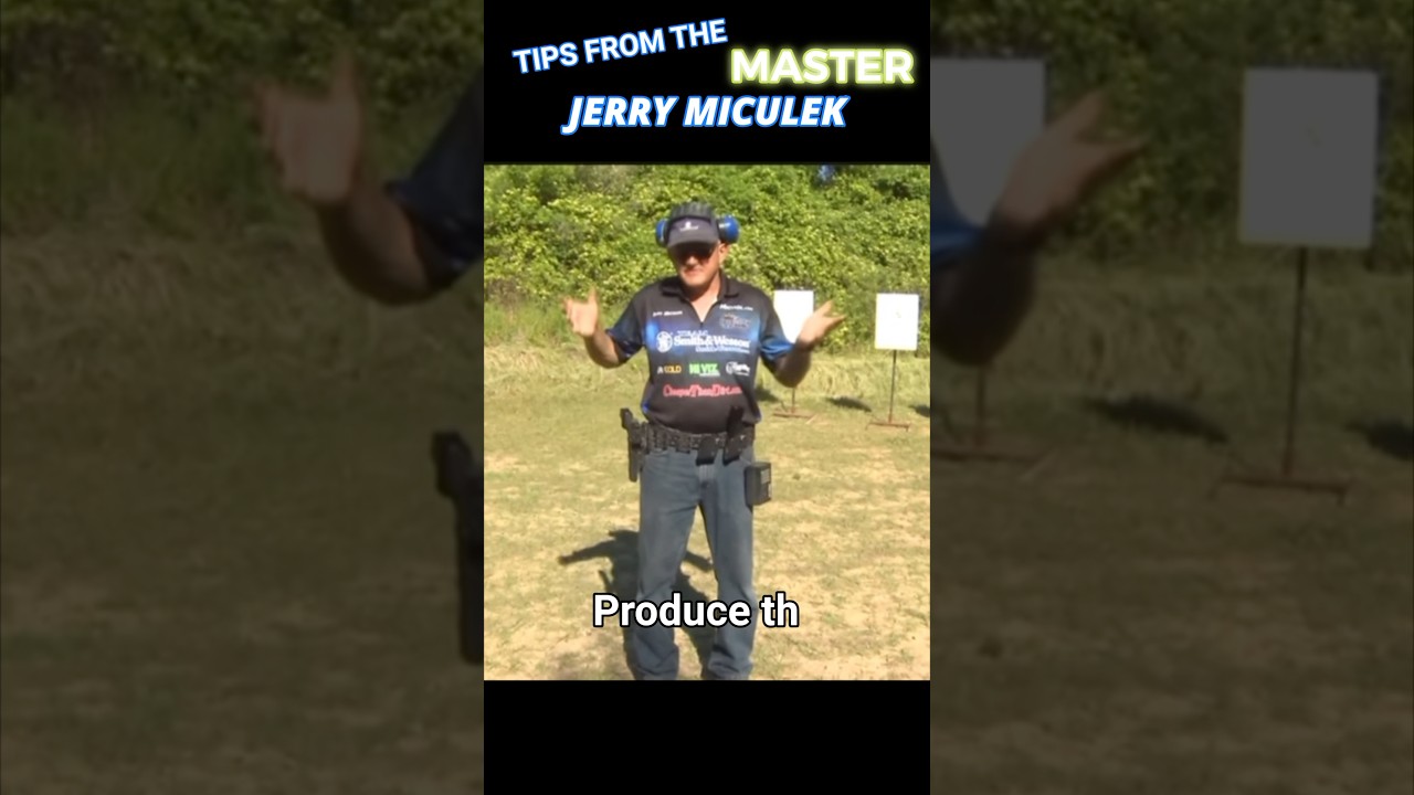Tips from Jerry Miculek on how to be a better shooter. #jerrymiculek #shooting #firearmstraining