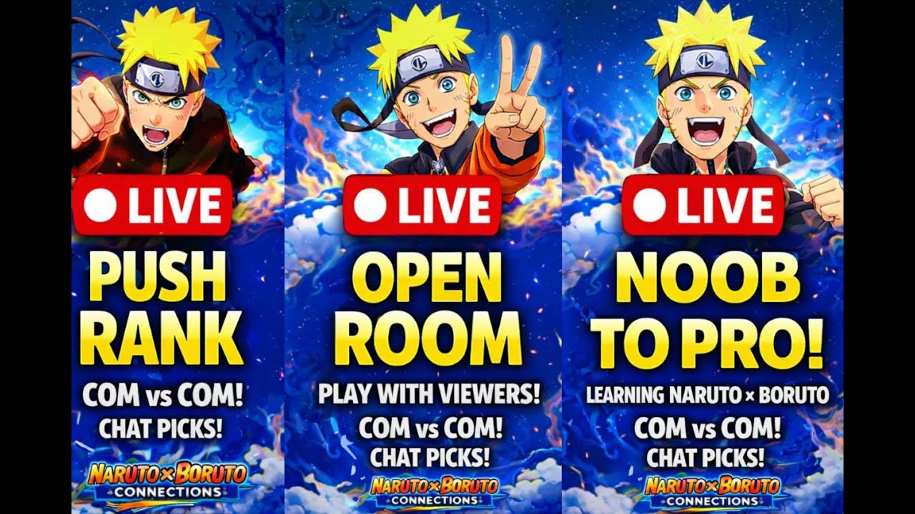 LIVE 🔴 NARUTO x BORUTO CONNECTION | COM vs COM