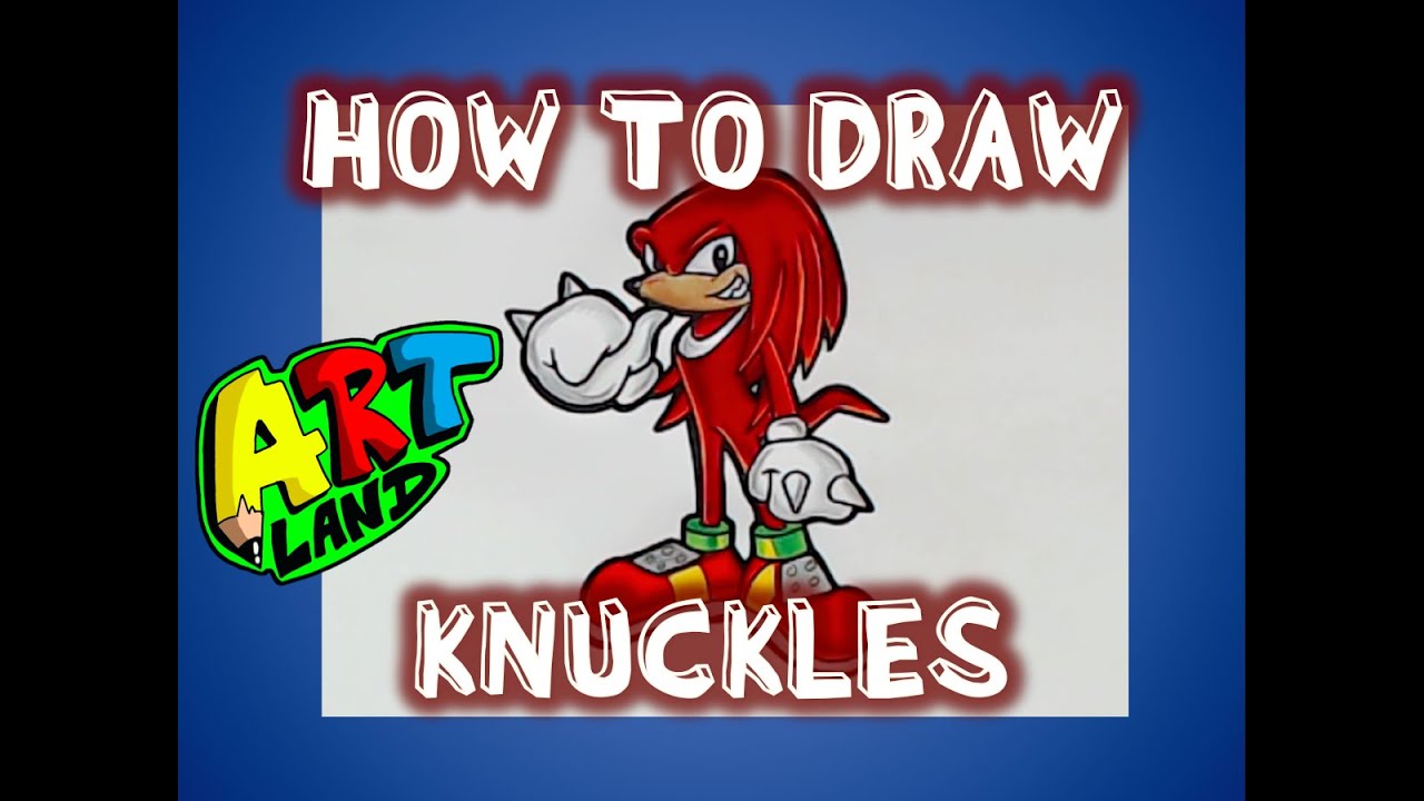 How to Draw KNUCKLES