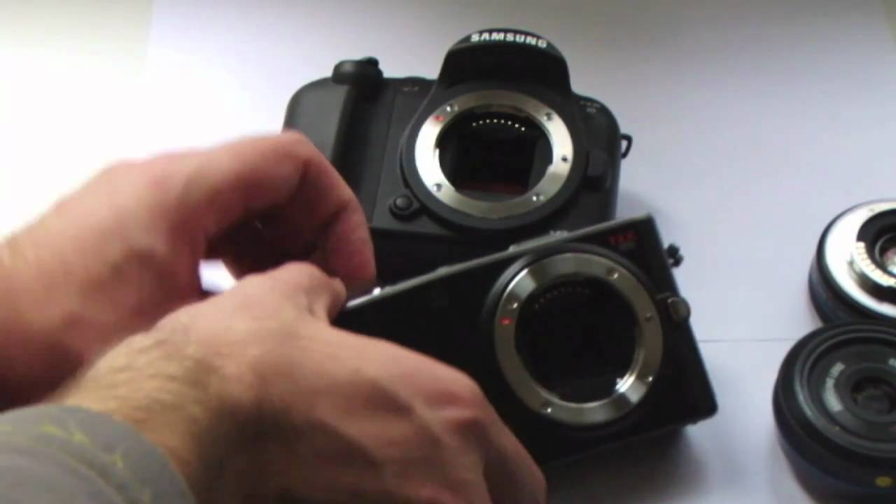 Samsung NX10 vs Samsung NX100 сравнение размеров.mov