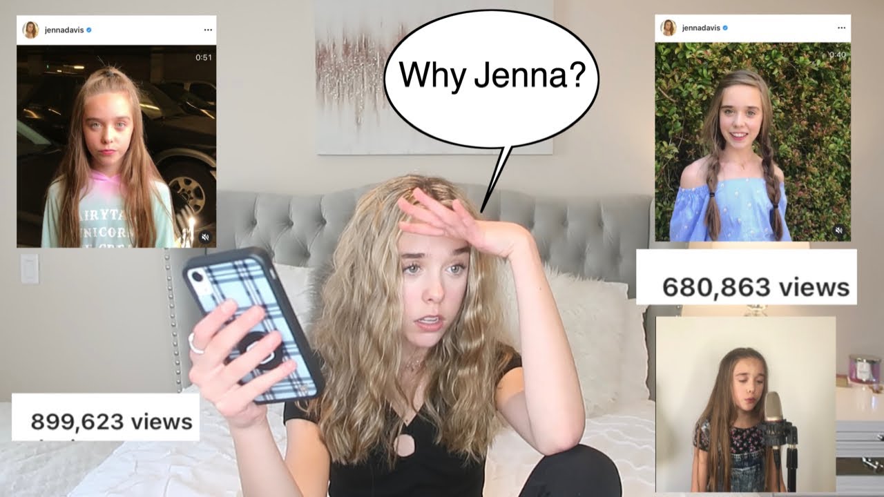 REACTING to My OLD SINGING Videos **I’M NERVOUS** l Jenna Davis