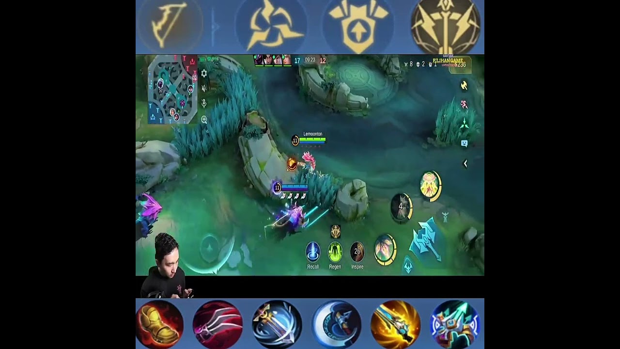 Gameplay RRQ Lemon Pakek Miya di incer 5 top global rank #mlbb #mobilelegends #mobilelegendsbangbang