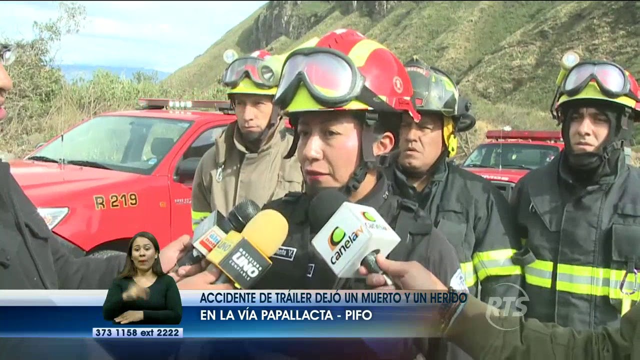 Accidente de tráiler dejó un muerto y un herido