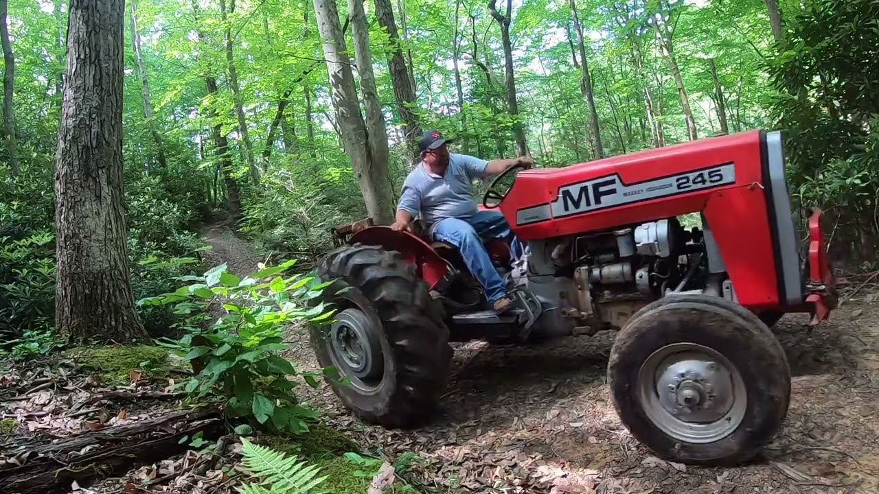 Massey Ferguson 245 Earning it’s Keep in the Woods, Skidding Logs!