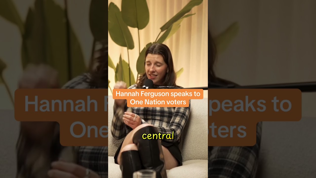 Ханна Фергюсон хочет обратиться к избирателям, голосующим за единство нации #auspol #onenation