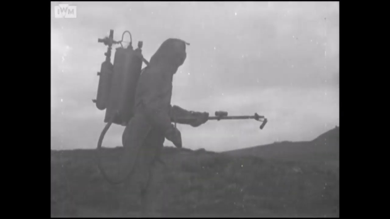 Flamethrowers 1916 to 1918 in the Great War