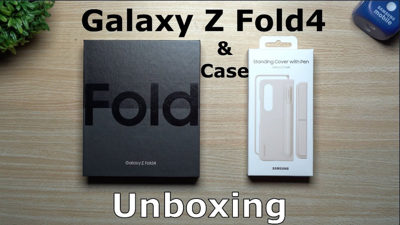 Galaxy Z Fold4 Unboxing & Standing Cover With S-Pen Case Review