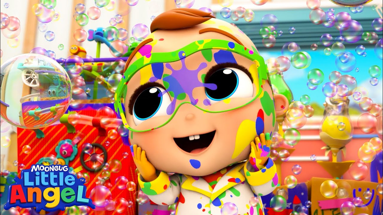 Learn Colors with Rainbow Bubbles! 🌈🫧 Little Angel | Community Corner 🌸| Kids Sing and Play