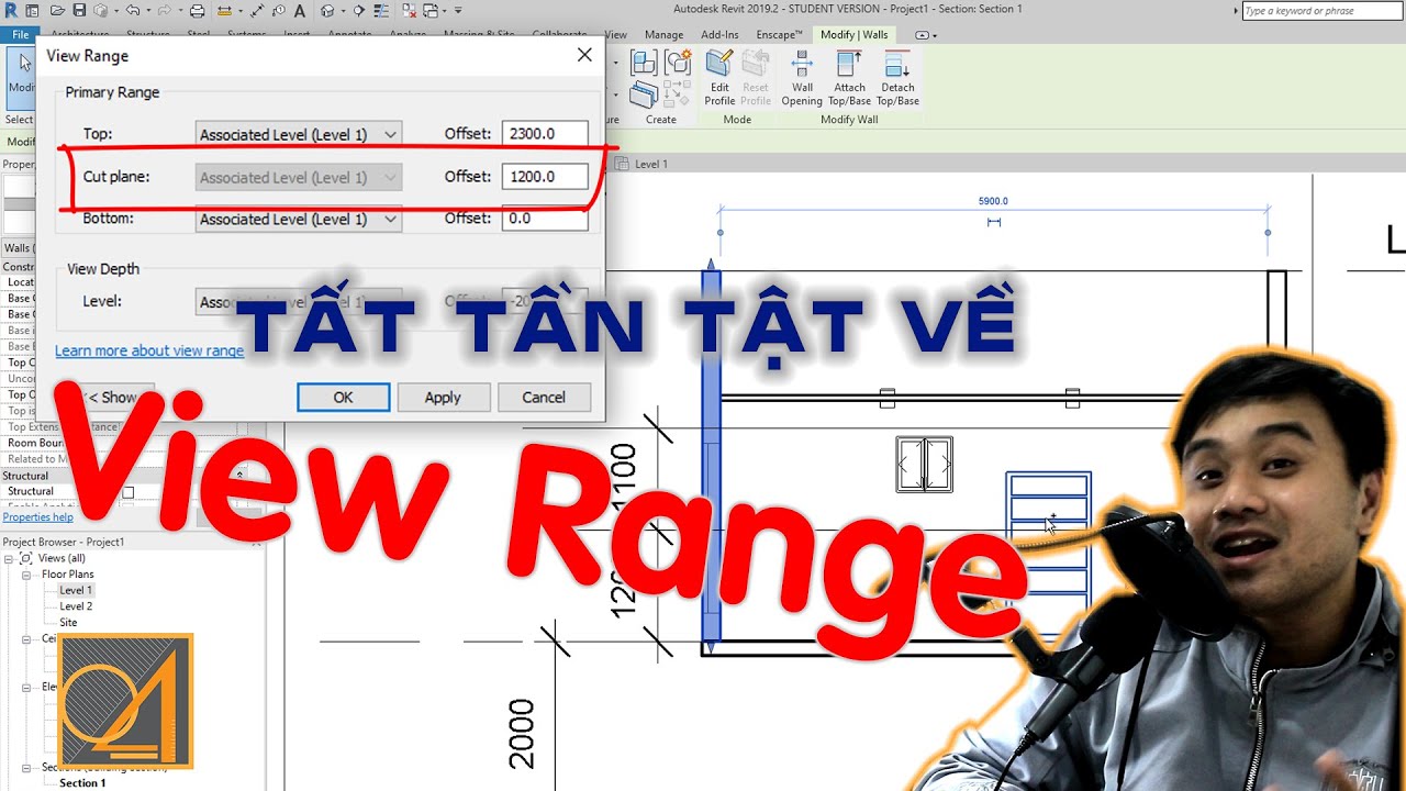 CHUYÊN ĐỀ REVIT #1. VIEW RANGE - CÓ THỂ BẠN CHƯA BIẾT