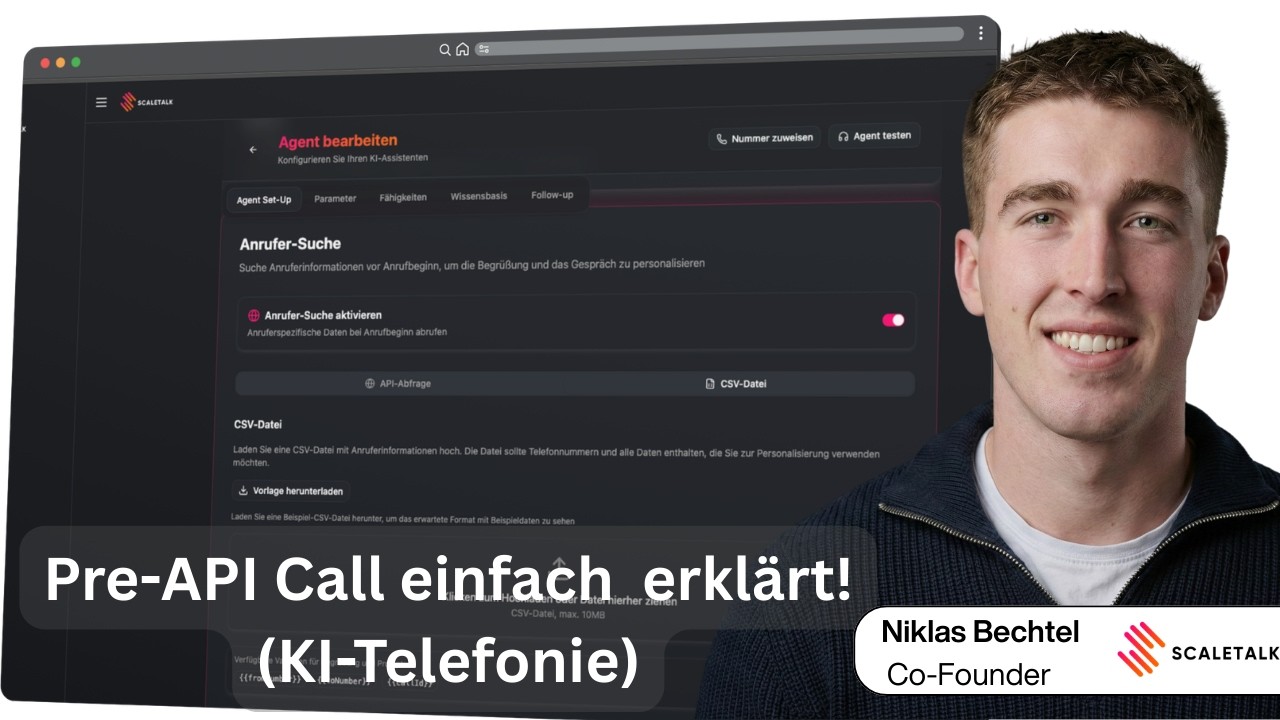 Pre-API Call einfach erklärt - ohne technische Vorkentnisse konfigurieren (ScaleTalk 