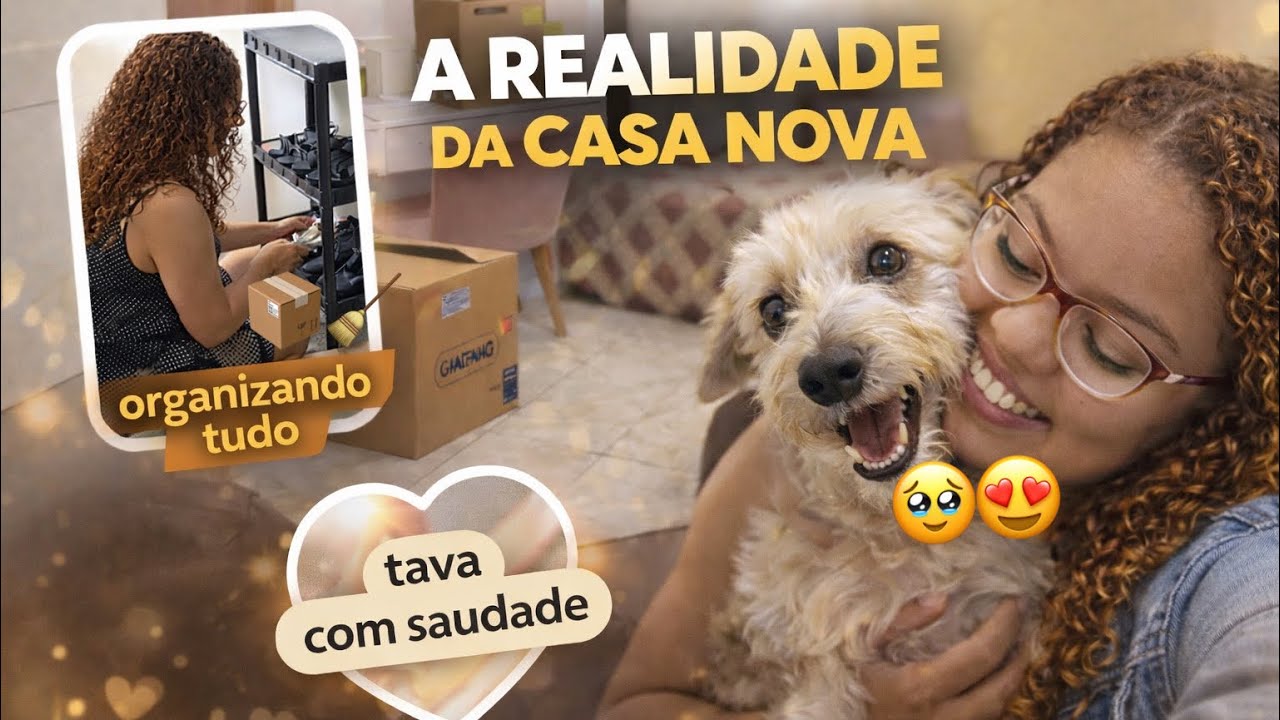 VLOG vida real: casa nova, morando sozinha, quase tudo organizado e noite em família… ❤️🏠 