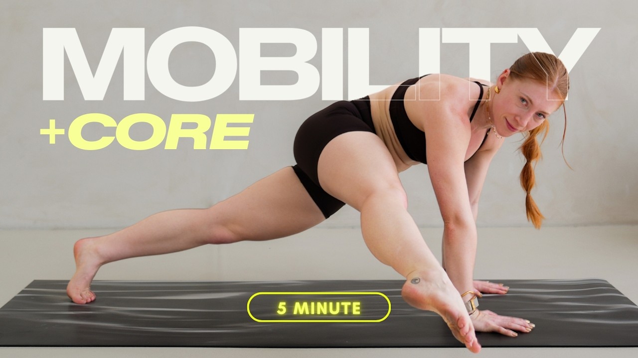 Quick & Effective 5 Min. Mobility x Core Routine | No Equipment