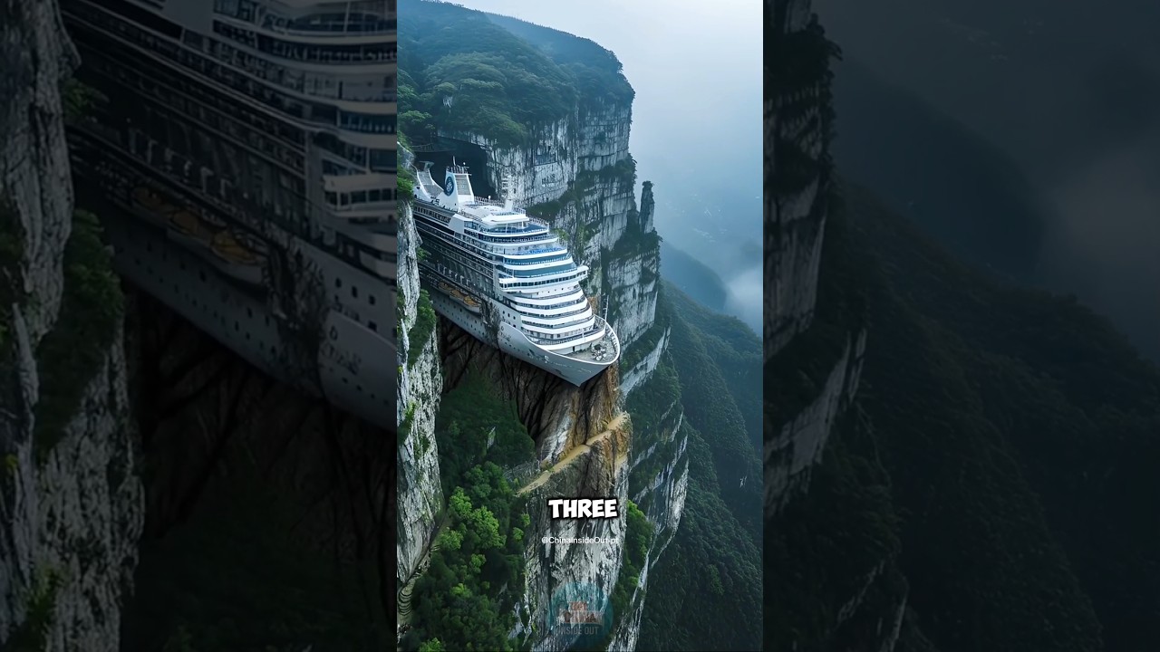 Самые безумные аттракционы и инженерные чудеса Китая! 🇨🇳🤯 #шорты