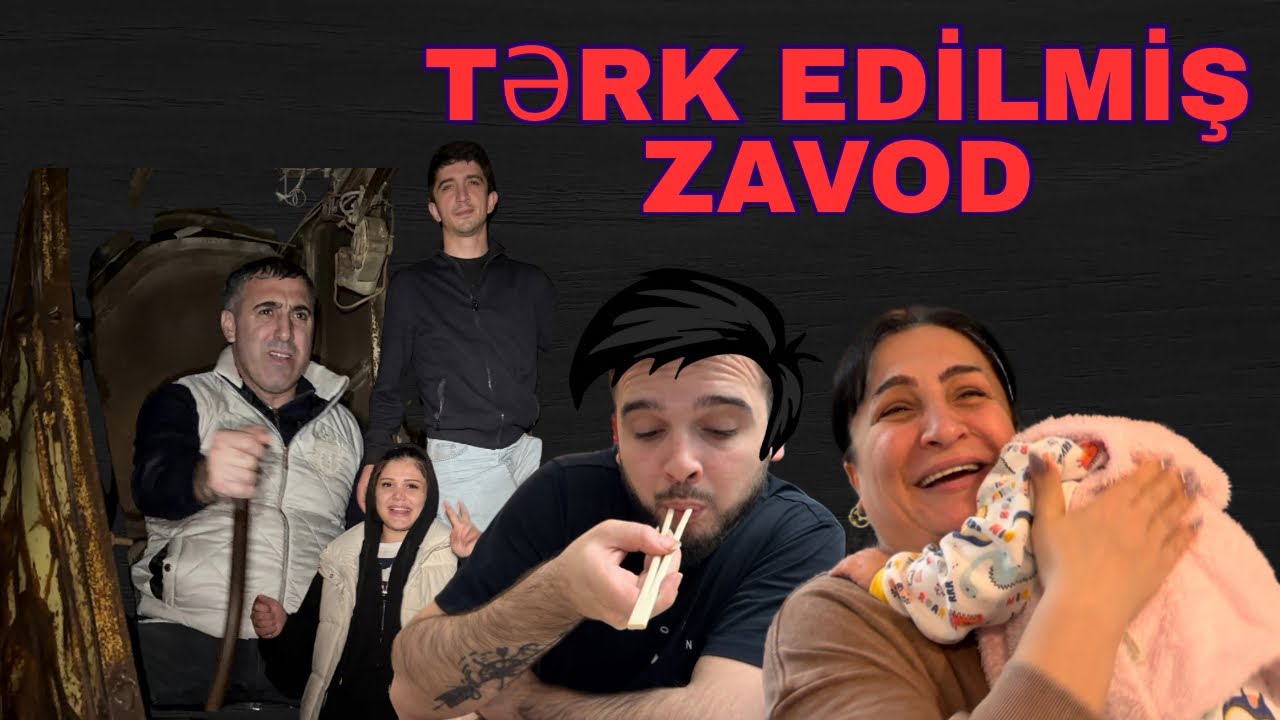 ZAVODA GETDİK YARASA ÇIXDI QABAĞIMIZA ÇOX QORXDUQ🥹😱