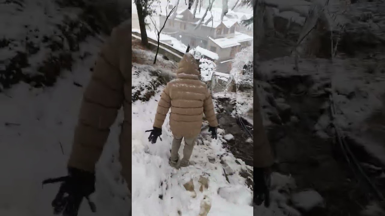 Manali | Himachal Pradesh | Trekking | Snowfall | #indiantourism #manali #manali_snowfall 