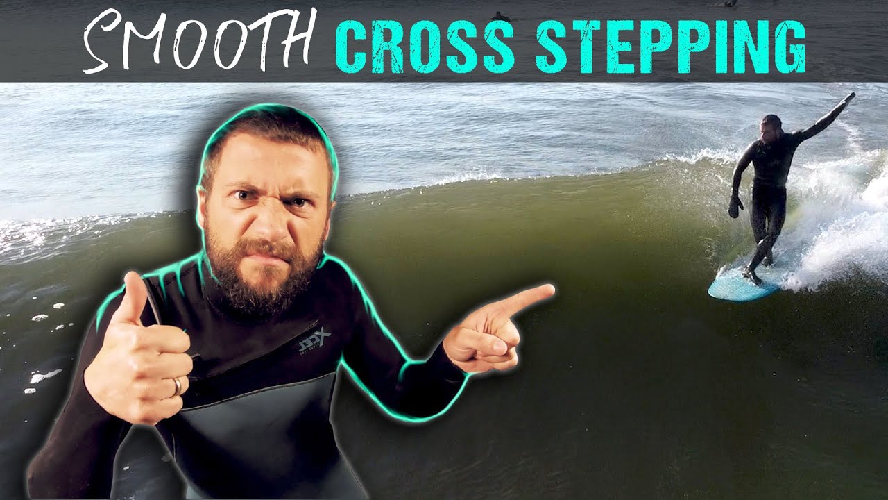 Stabilize your cross stepping with THIS tip! // Longboard Surfing Vlog