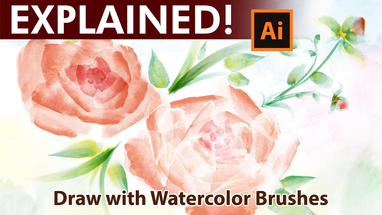 Как рисовать акварельными кистями в Adobe Illustrator