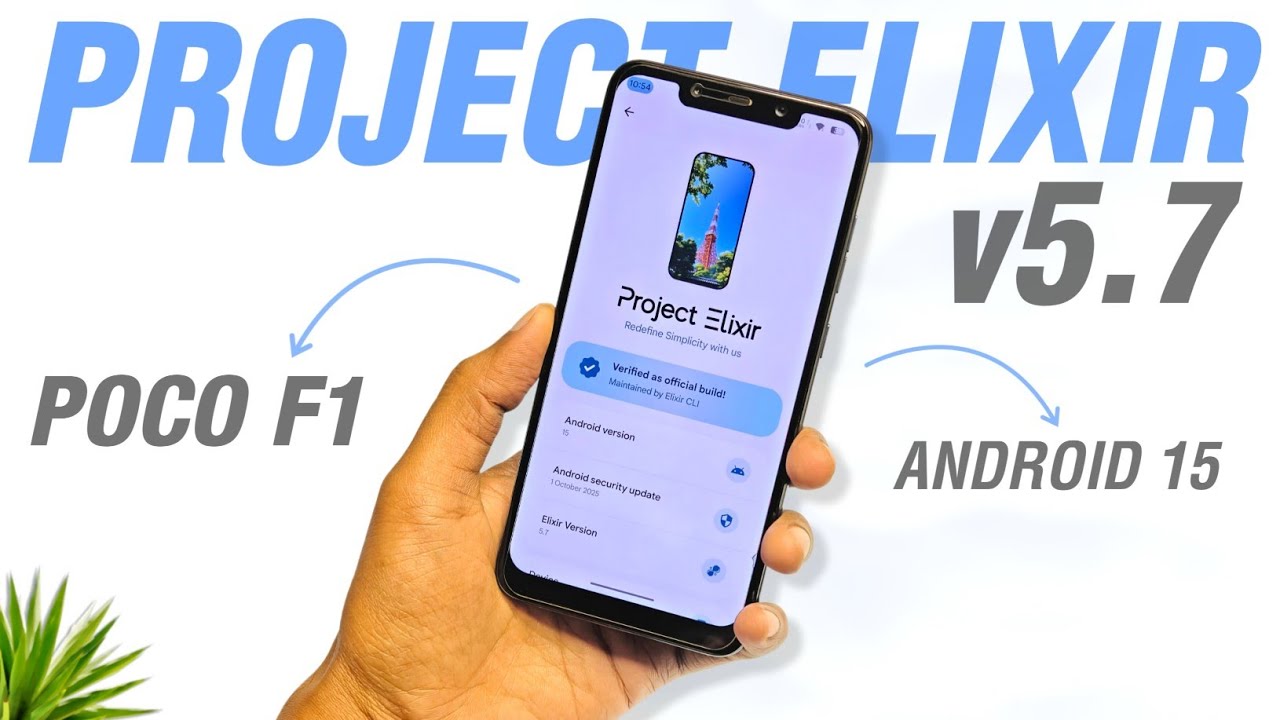 POCO F1 - Project Elixir 5.7 Update - Android 15 - Most Stunning CUSTOM Rom Ever?