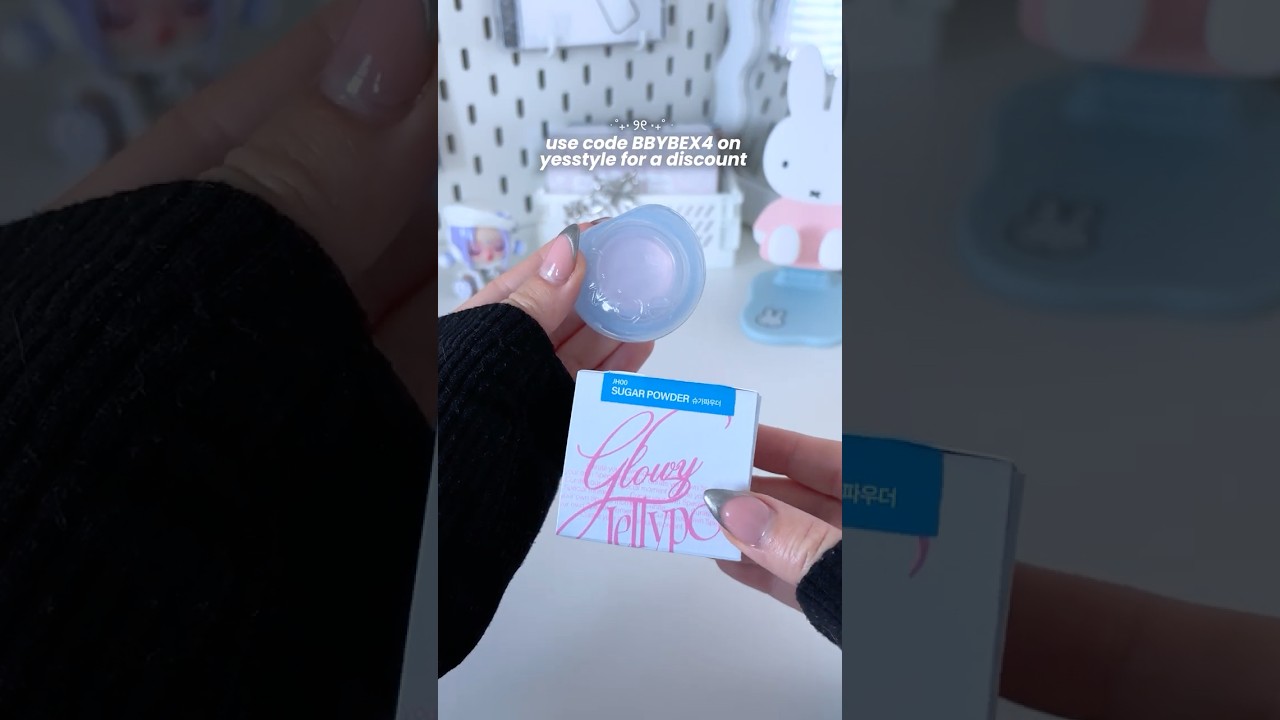 unboxing fwee jelly pot in sugar powder 🎀 #kbeauty #yesstyle