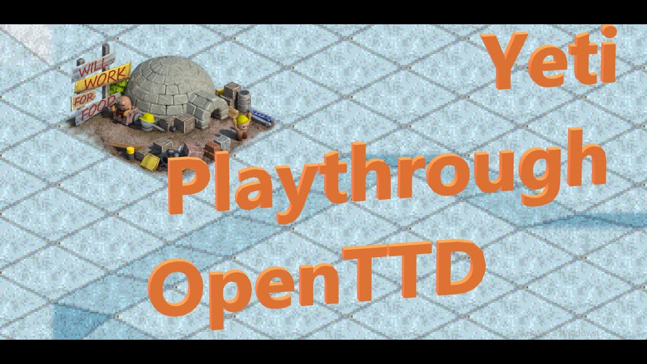 Building Materials to begin with. Yeti Playthrough in OpenTTD
