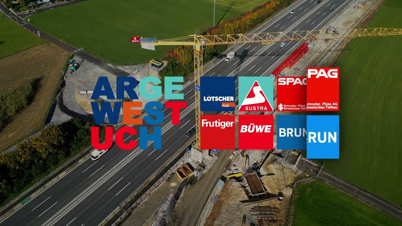 Umfahrung Cham-Hünenberg, ARGE UCH West-Strassenbau, Sustra Tiefbau + Strassen AG / Büwe Tiefbau AG