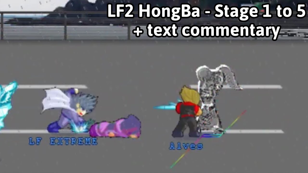 LF2 HongBa - Stage 1 to 5 (Difficult, 2 players) ft. Alves
