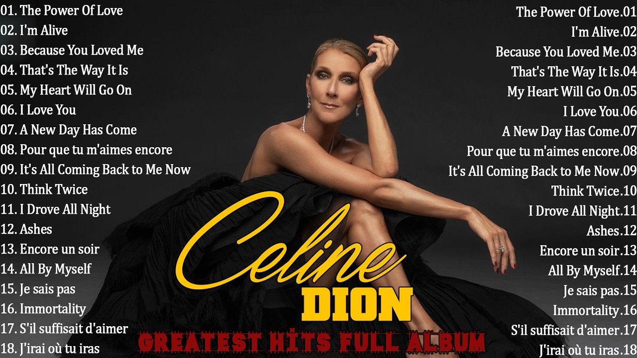 Celine Dion Hits Songs 2026 | Best Love Songs Of Celine Dion  | I'm Alive, The Power of Love  #a4