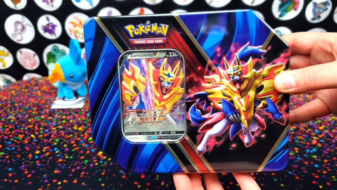 Opening Pokemon Legends of Galar Tin - Zamazenta | Pokemon Cards and Chill