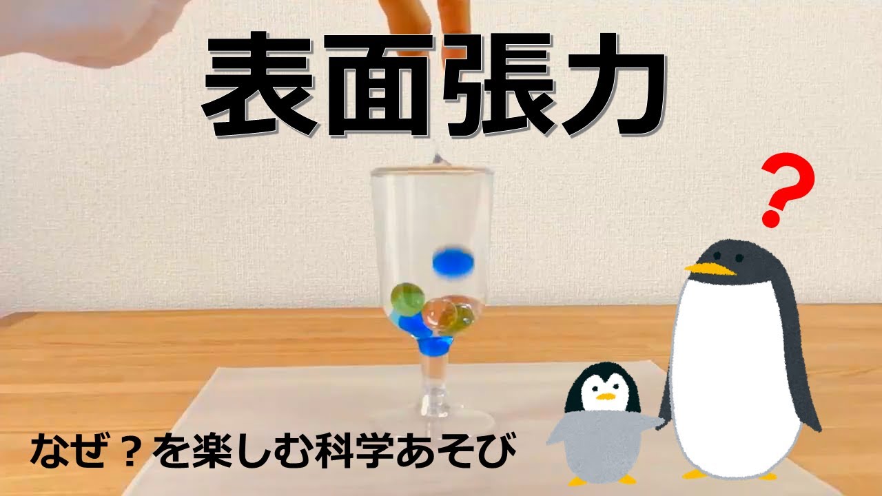 【科学あそび014】こぼれる？こぼれない？表面張力