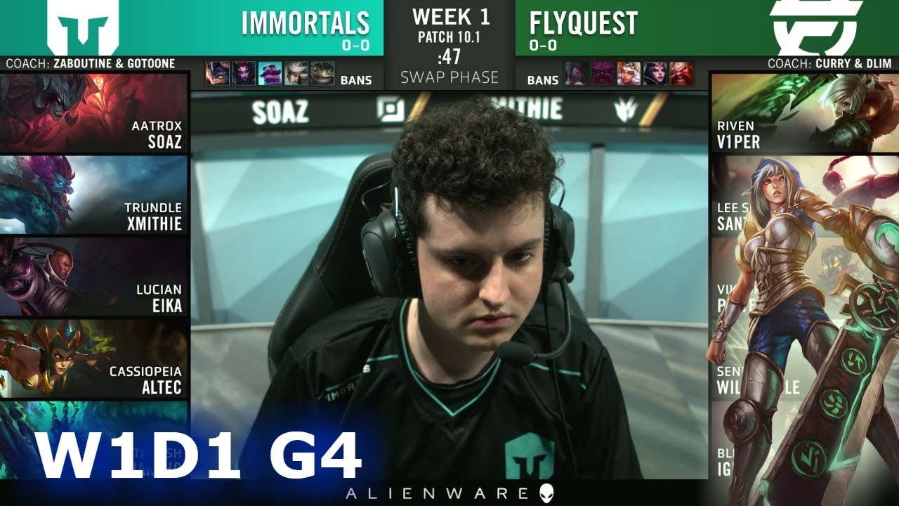 Immortals vs FlyQuest | Week 1 Day 1 S10 LCS Spring 2020 | IMT vs FLY W1D1