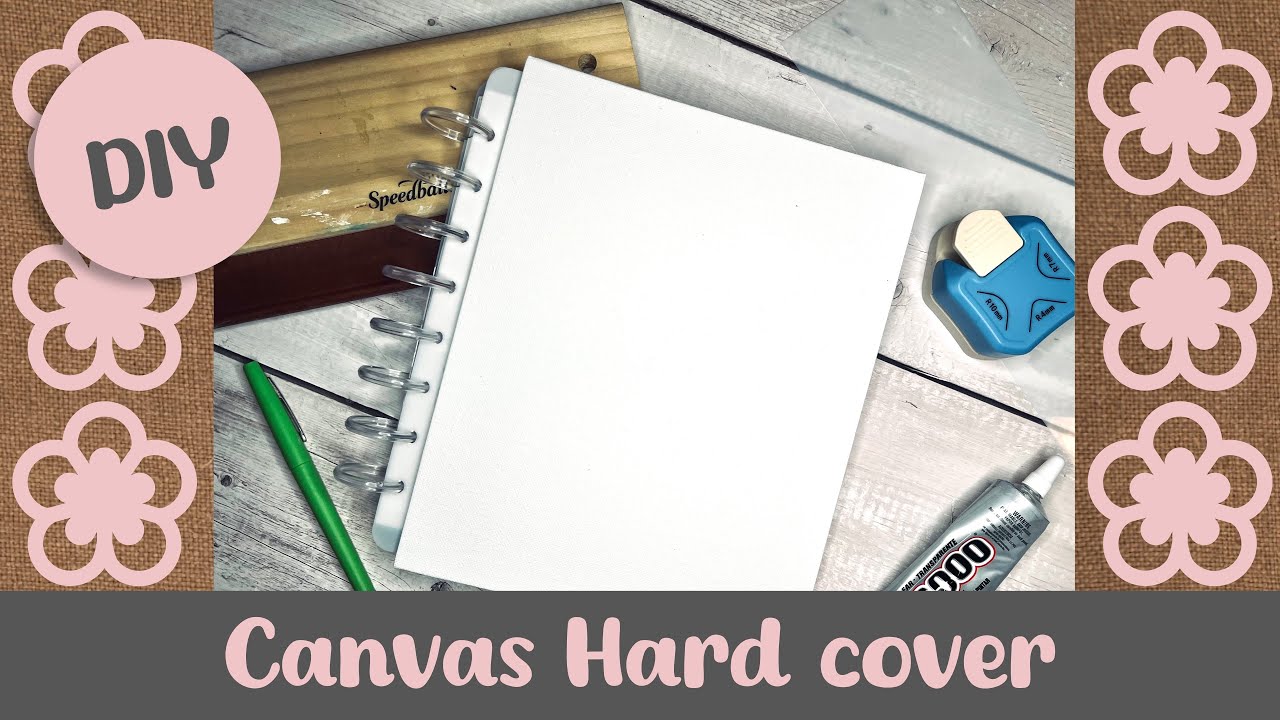 DIY Canvas Hard Cover Disc Bound Notebook