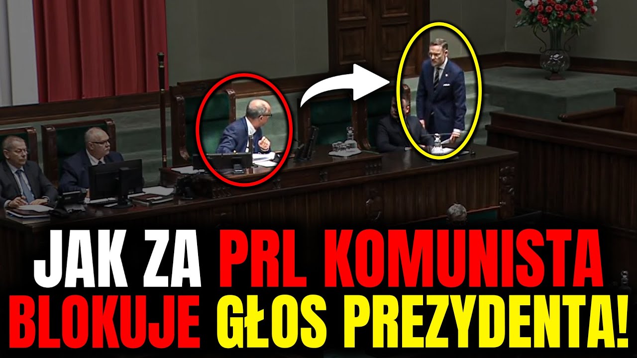 SKANDAL! CZARZASTY W SEJMIE PR&Oacute;BUJE ZABLOKOWAĆ GŁOS PREZYDENTA NAWROCKIEGO!