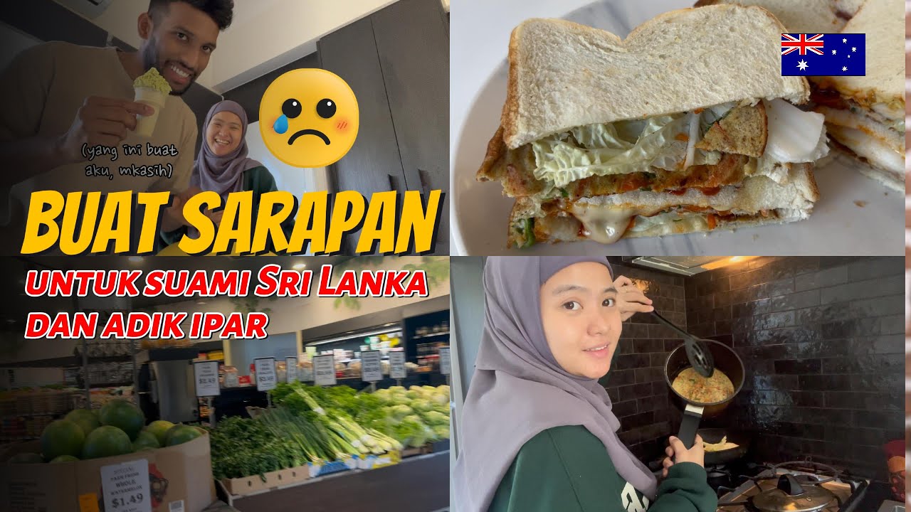 ORANG SRI LANKA SARAPANNYA APA SIH? BUAT SARAPAN UNTUK SUAMI DAN ADIK IPAR SRI LANKA!