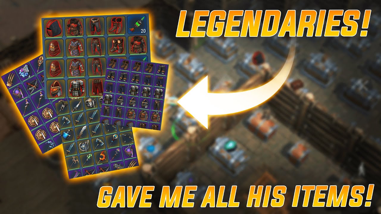 My old FAMILY member gave me all of his ITEMS in Frostborn!