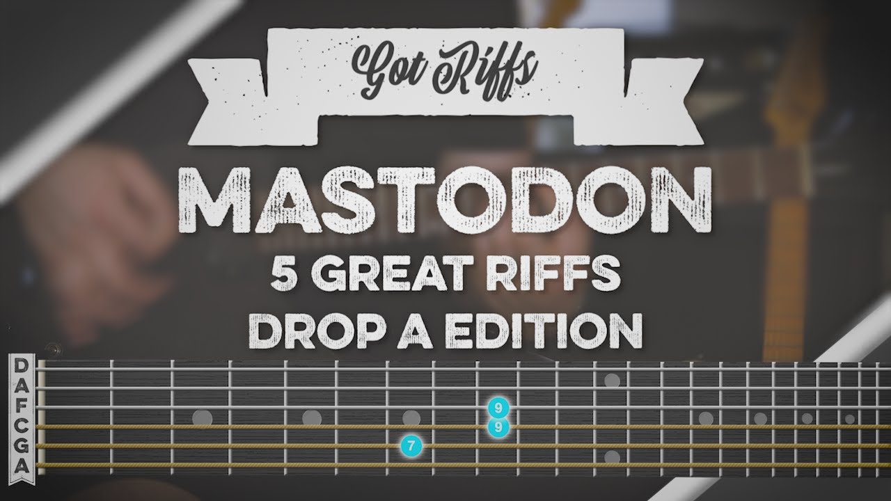 Mastodon - 5 Great Guitar Riffs! Drop A Edition | Learn to Play