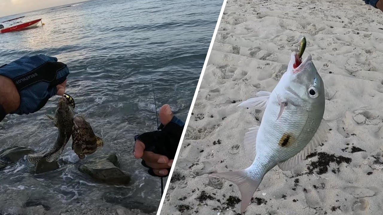 Shore Casting Pt Aux Piment.. Fishing Beach Mauritius 2025