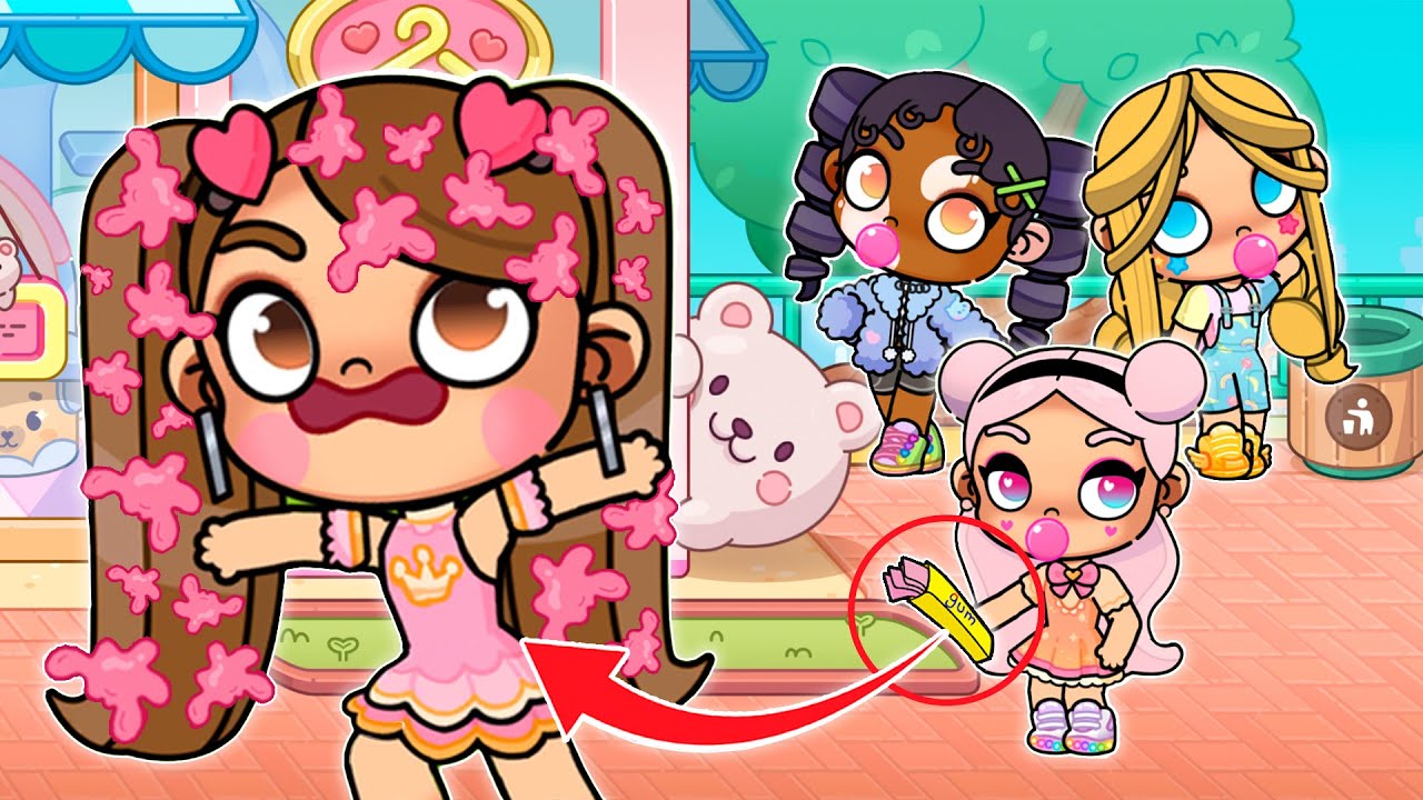 ME LLENAN EL PELO DE CHICLES 😨 *ME QUEDO CALVA* ✂️ en Avatar World | Alicia Gameplays 🩷