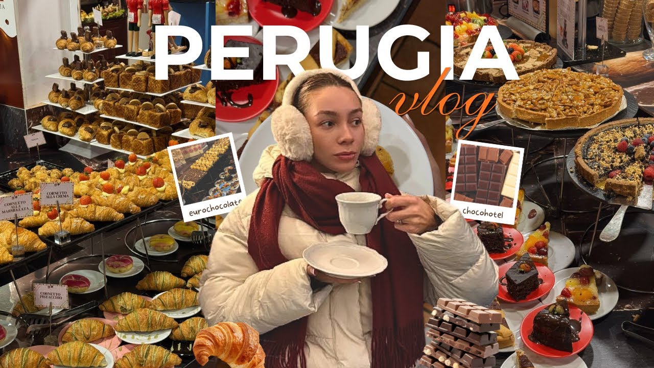 MINI VLOG DI PERUGIA: chocohotel, buffet di dolci, fiera del cioccolato