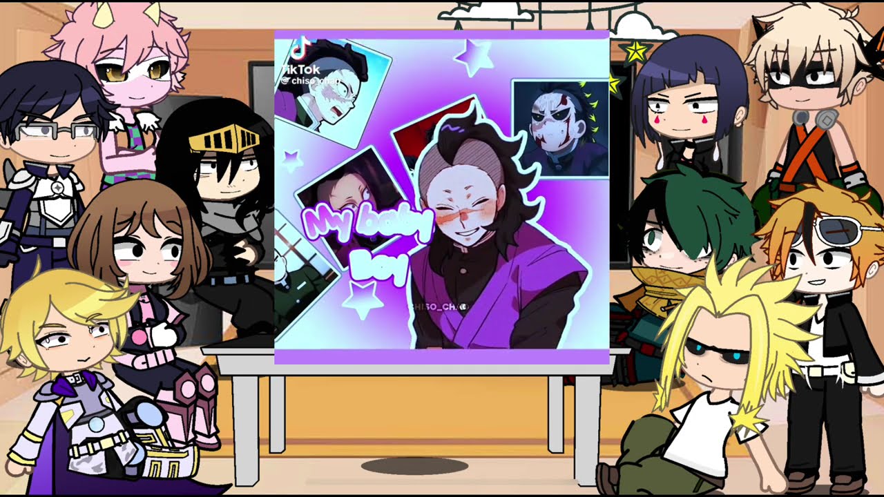 𝙋𝙧𝙤 𝙝𝙚𝙧𝙤𝙚𝙨 𝙧𝙚𝙖𝙘𝙩 𝙩𝙤 genya | giyuu | demon slayer | MHA BNHA | deku | Gacha life